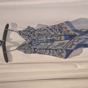 Andrew & Co hankerchief babydoll tank top size medium y2k inspired